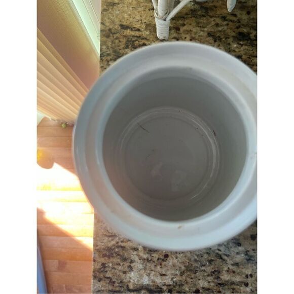 Vintage Fruit Pattern Canister cookie jar porcelain - Picture 3 of 4